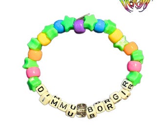 Isabel Doom - Pulseira de miçangas inspirada em Dimmu Borgir