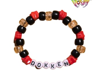 Isabel Doom - Pulseira de miçangas inspirada em Dokken