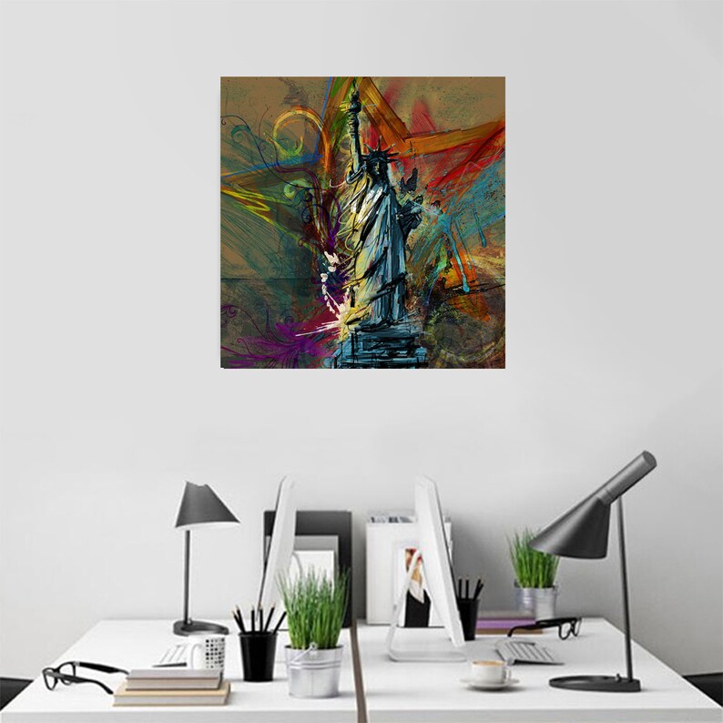 5D DIY diamond painting Statue of Liberty full round square diamond embroidery cross stitch diamond rhinestone home decoration