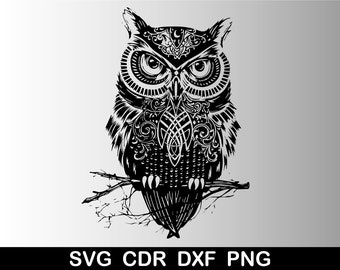 Download Owl Monogram Svg Etsy