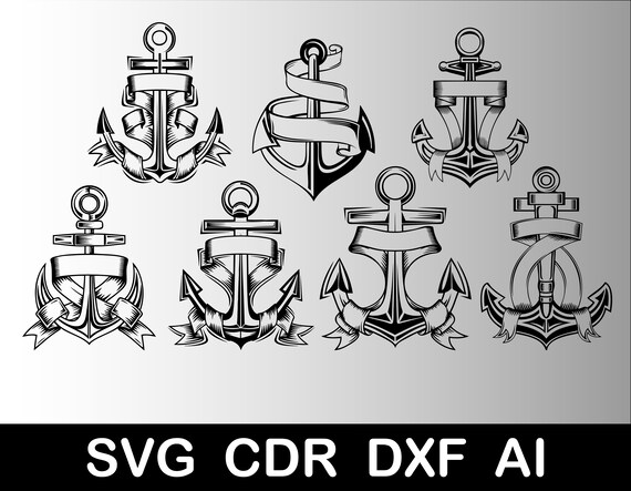 Boat Anchor Svg, Nautical Anchor Svg, Anchor Cut Files, Anchor