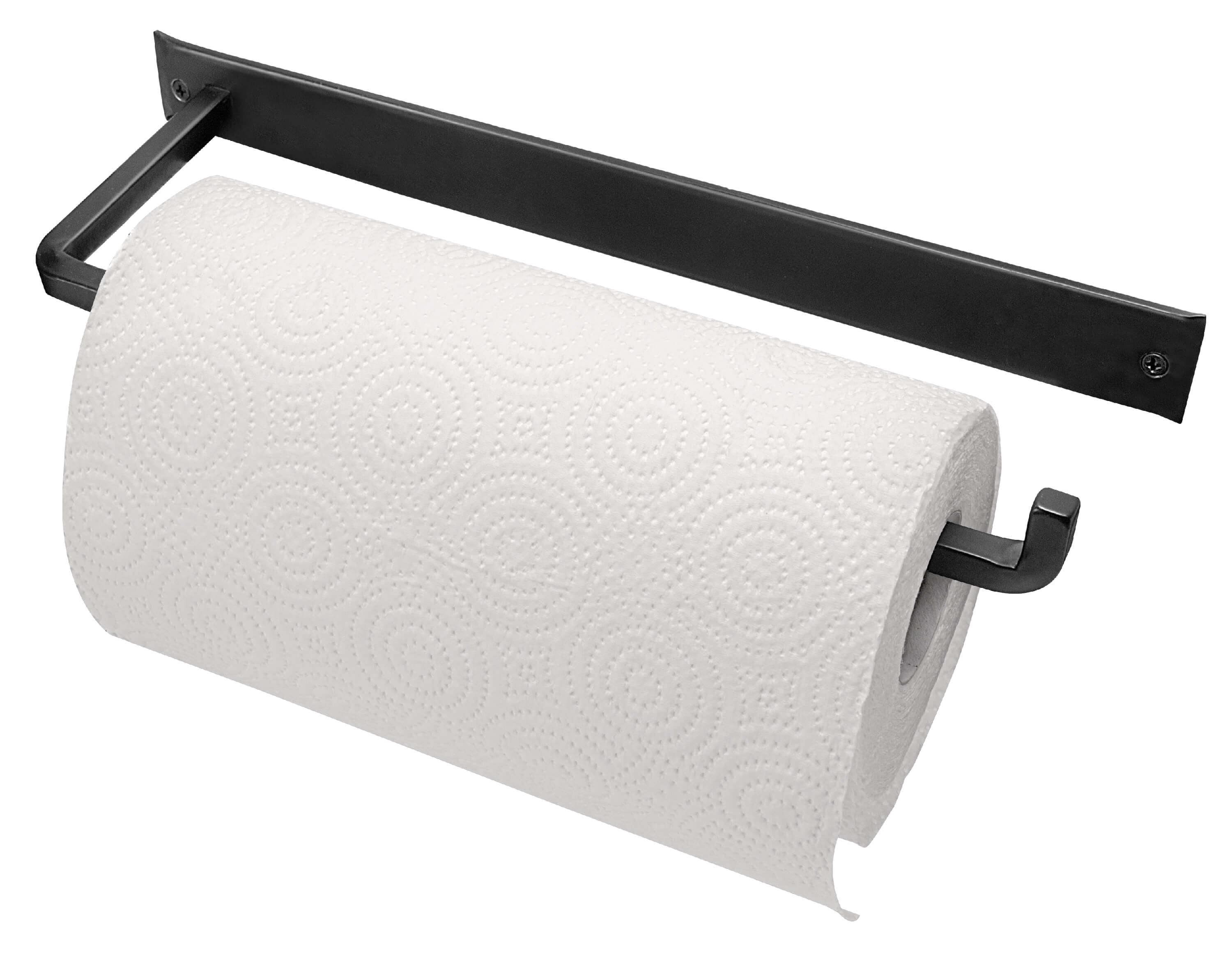 Paper Towel Holder Under Cabinet or Wall Mount Black Brass -  Canada