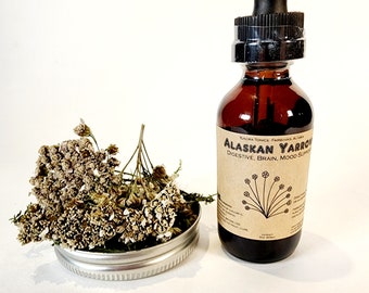 Wild Organic Alaskan Yarrow Tincture - Double Extracted 2oz