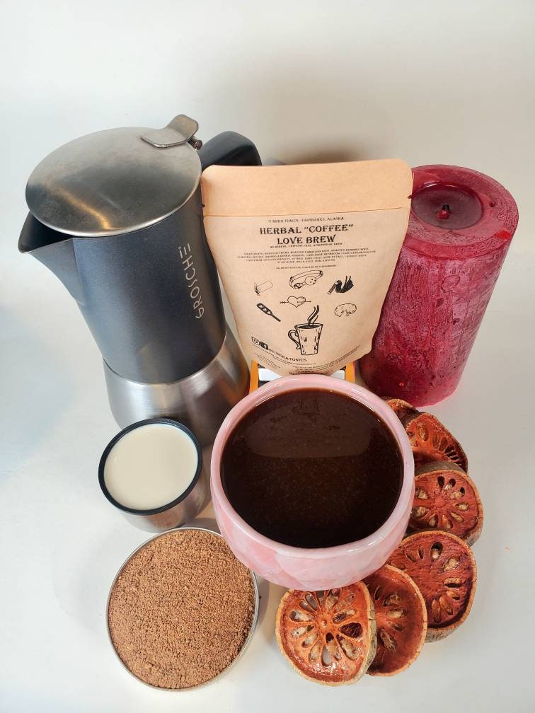 Mushroom Coffee with Dark Roasted Cocoa, Bael Fruit, Roasted Chicory