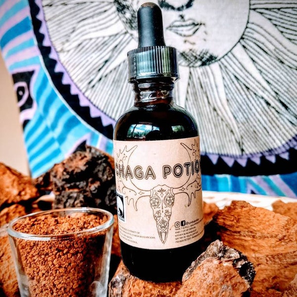 Alaskan Chaga Mushroom Tincture, Double Extracted w/ Ceylon cinnamon, 2oz.