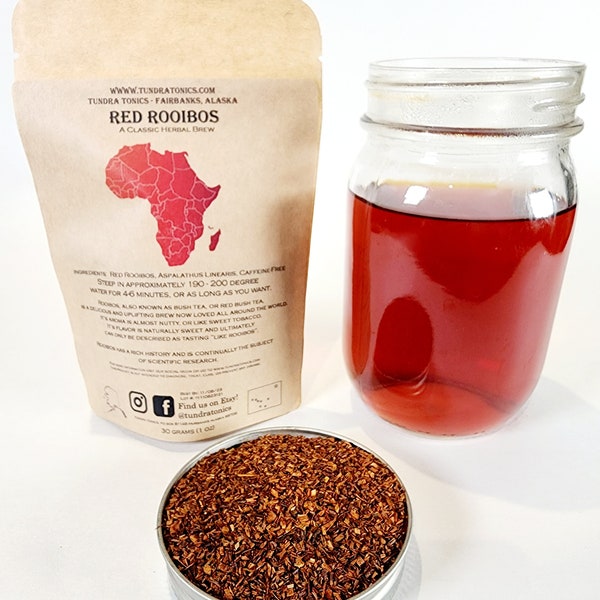 Tisane Rooibos africaine biologique, feuilles en vrac