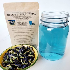 Blue Butterfly Tea, Whole Dried Flower - Tea Lovers Gift