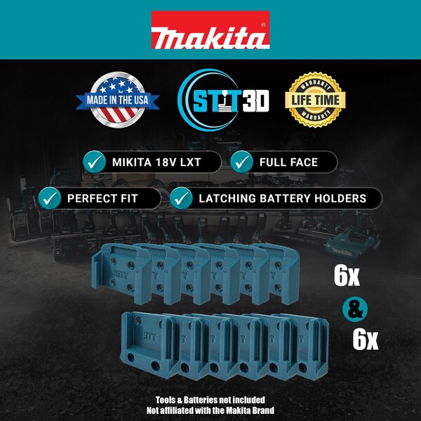 WALDENLIFE Tool Battery Mounts Hangers Holders Brackets Kit