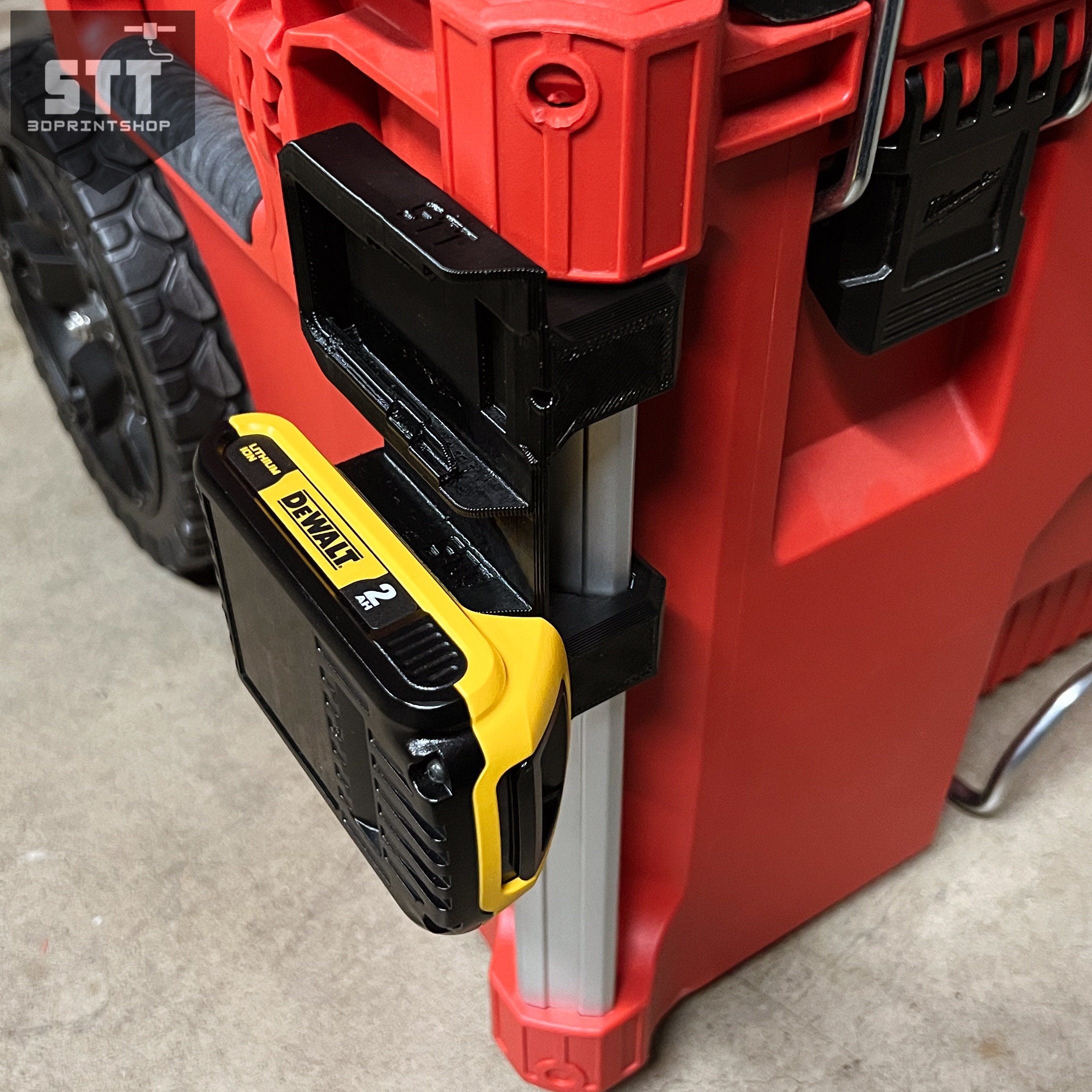 Dewalt 12v 20v 60v Milwaukee PACKOUT Battery Holder Hanger Etsy