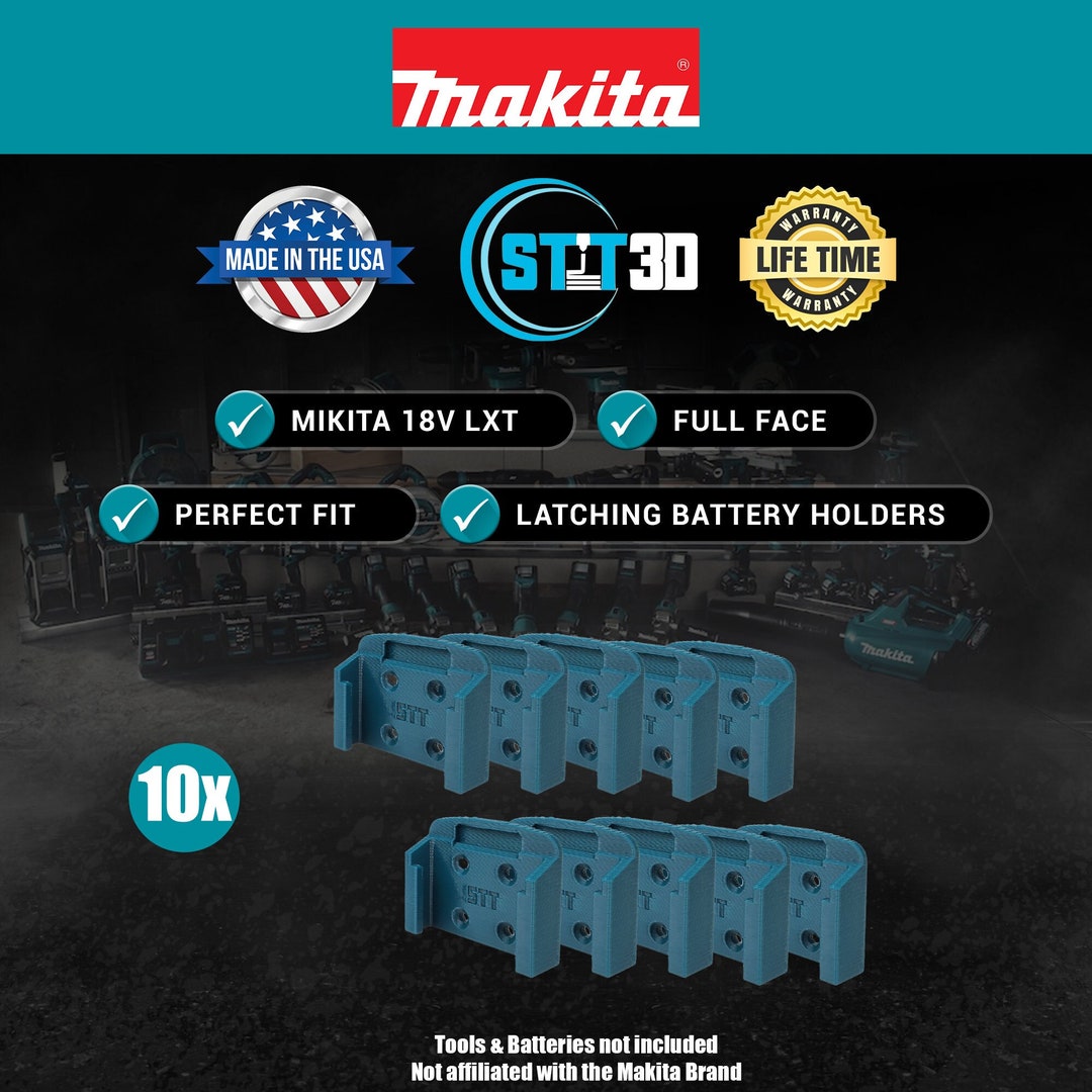 10 Pack Makita 18v Battery Holders / Hanger / Mount / Storage Etsy