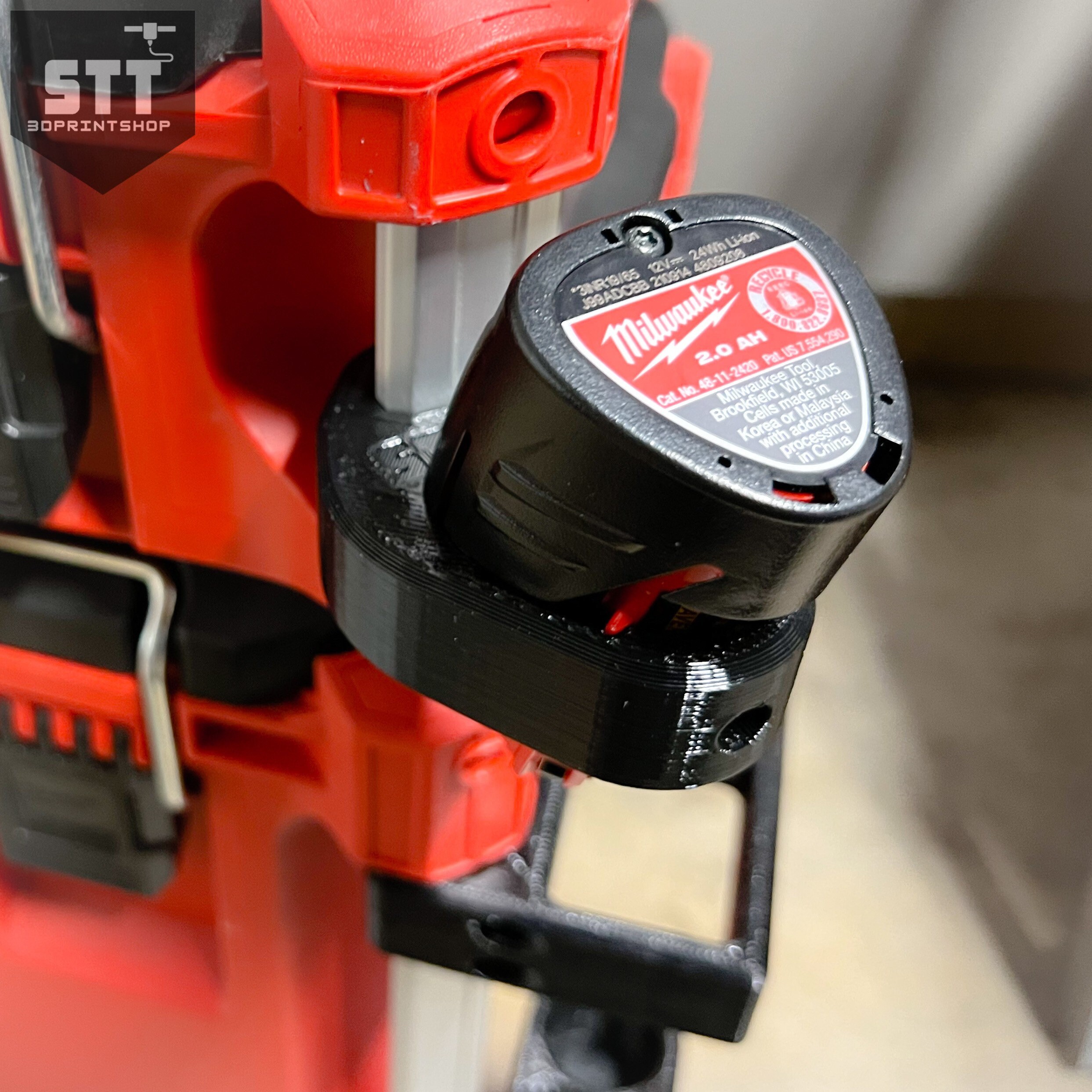 Milwaukee M18 & M12 PACKOUT Battery Holders Mounts Hangers Etsy