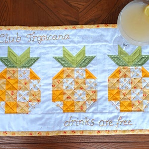 Club Tropicana Mini Quilt PDF pattern