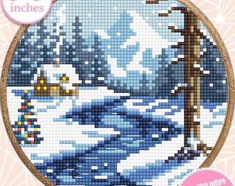 デジタルクロスステッチパターン「冬のおとぎ話」М-0266 - Etsy 日本