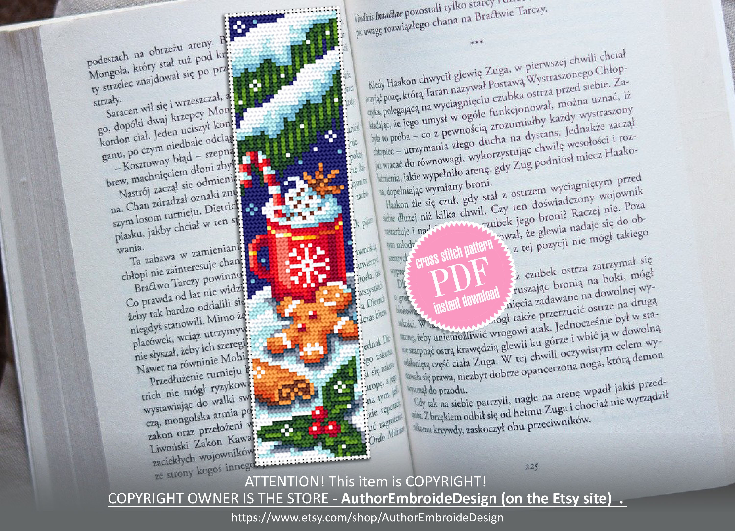 Bookmark Cross Stitch Pattern to Read or Not to Read What a Silly