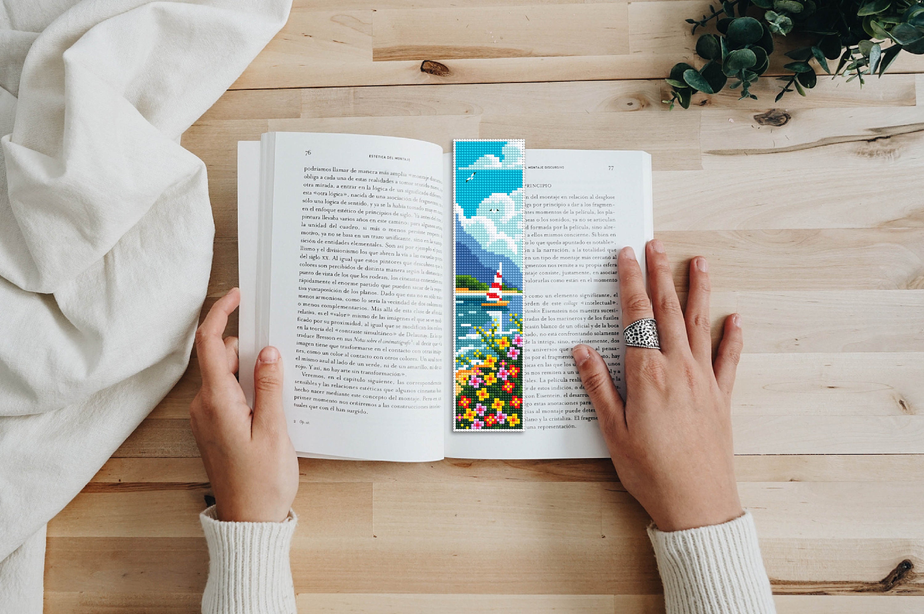 Bookmark Cross Stitch Pattern Digital PDF Modern Handmade Bookmark ...