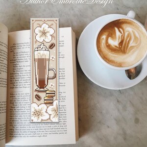 Coffee Bookmark Cross Stitch Pattern PDF Download Coffee Cross Stitch ...