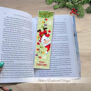 Merry Christmas Bookmark Set Cross Stitch Pattern PDF Download Santa ...