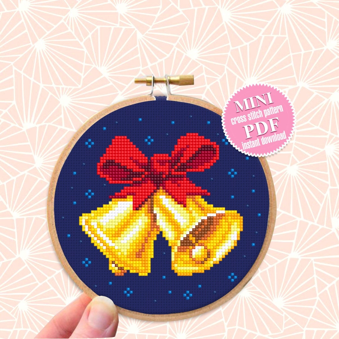Christmas Bells Cross Stitch Pattern PDF Download Christmas Ornament ...