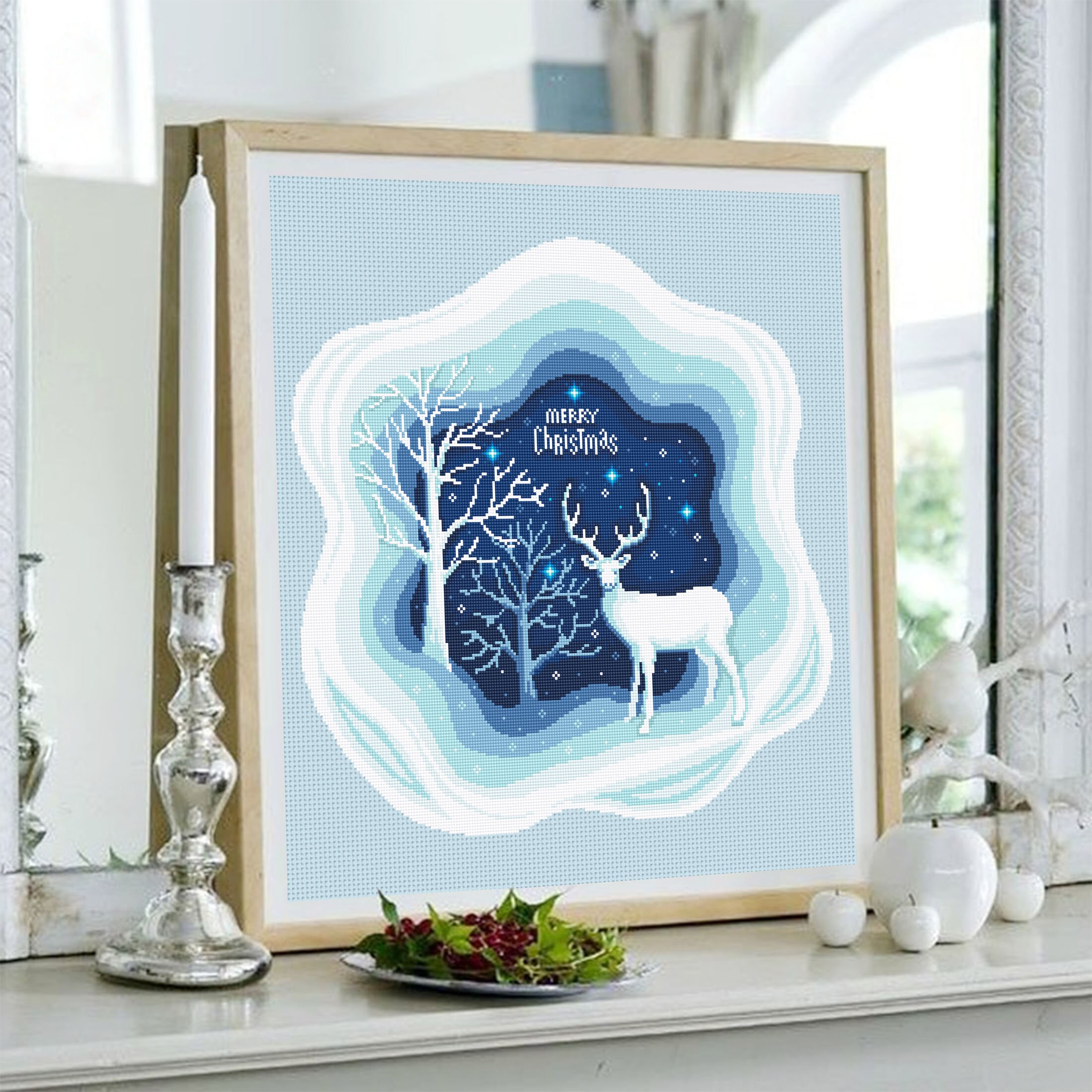 Winter Landscape Cross Stitch Pattern Download PDF Winter Forest ...