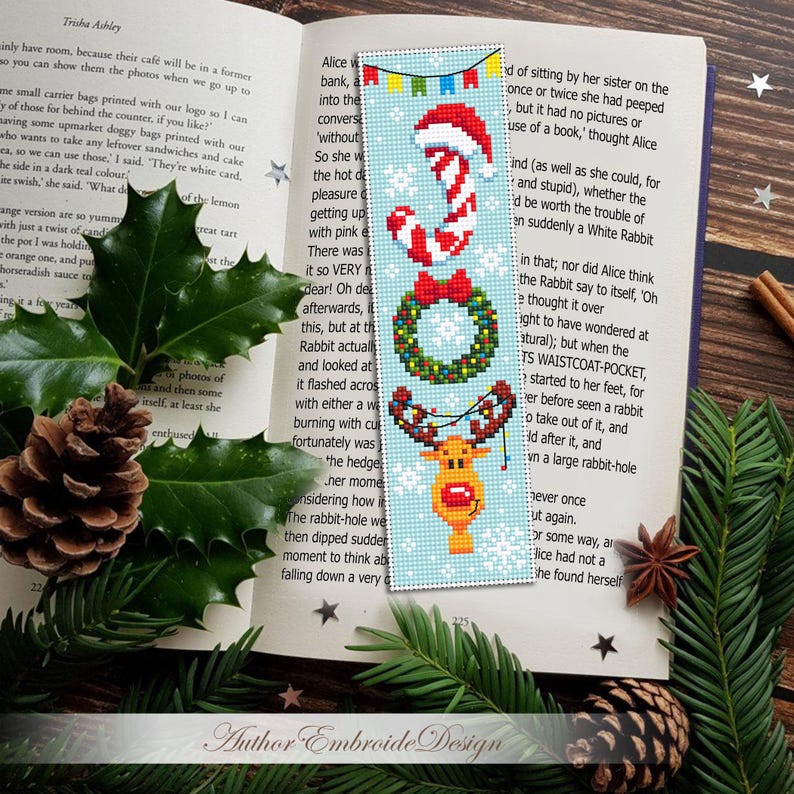 Christmas Bookmark Set Cross Stitch Pattern PDF Instant Download Love ...
