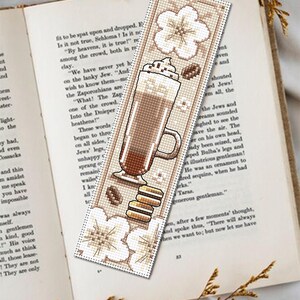 Coffee Bookmark Cross Stitch Pattern PDF Download Coffee Cross Stitch ...