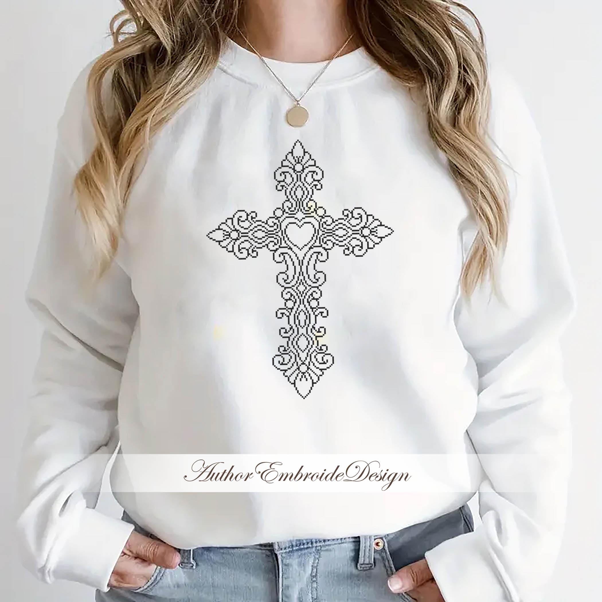 Victorian Cross Pattern Gothic Victorian Cross - Cross Stitch Pattern PDF Instant Download ...