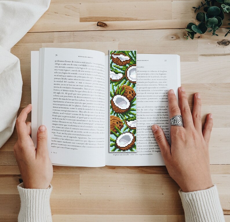 Summer Bookmark Cross Stitch Pattern PDF Download Tropical Fruit ...