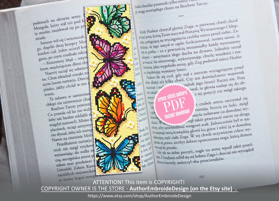 FREEBLOSS Kit De 6 Marque-Pages Au Point De Croix Fleurs - Broderie DIY Pour Adultes