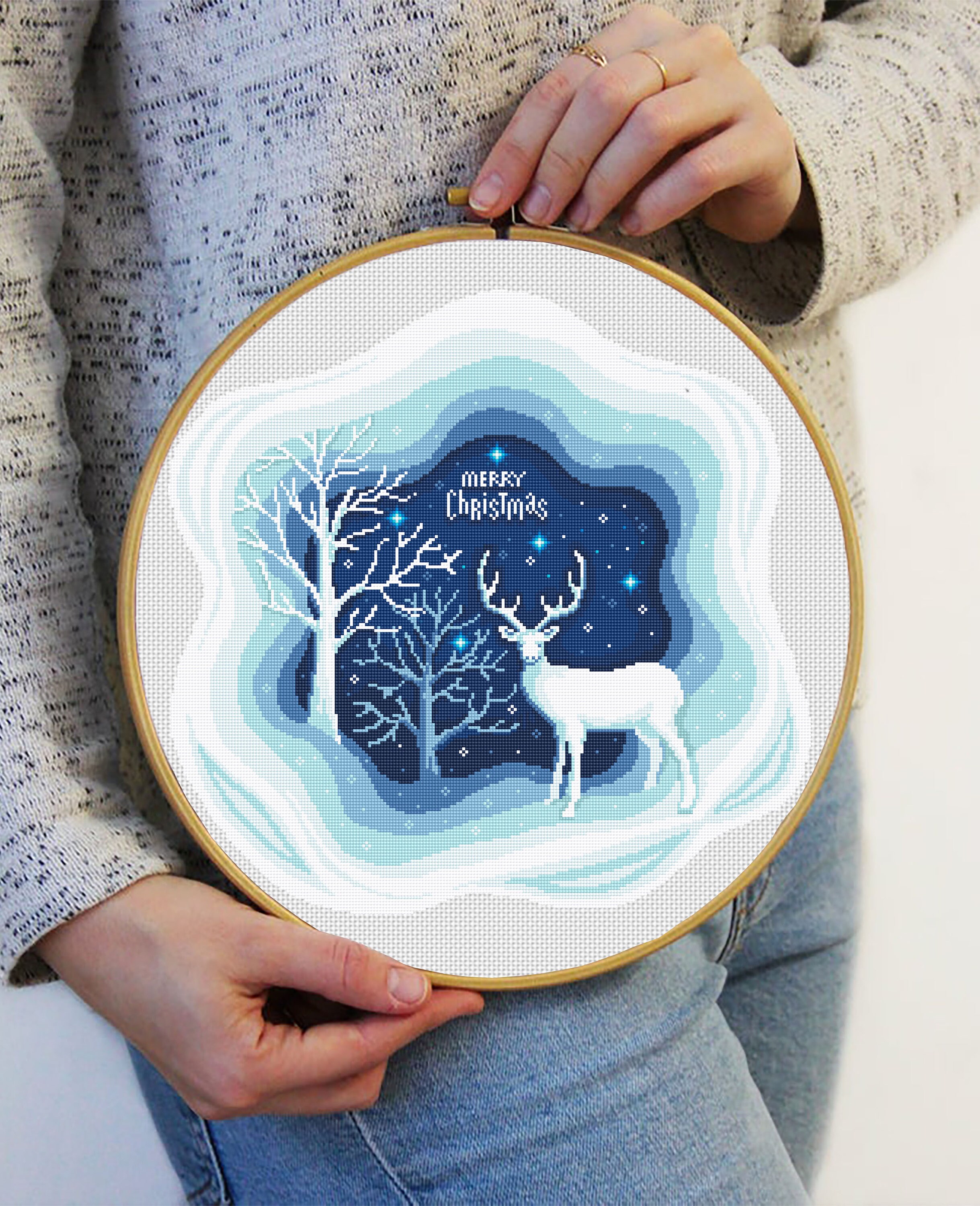Winter Landscape Cross Stitch Pattern Download PDF Winter Forest ...