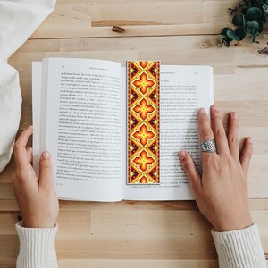 Colorful Bookmark Cross Stitch Pattern PDF Download Modern Handmade ...