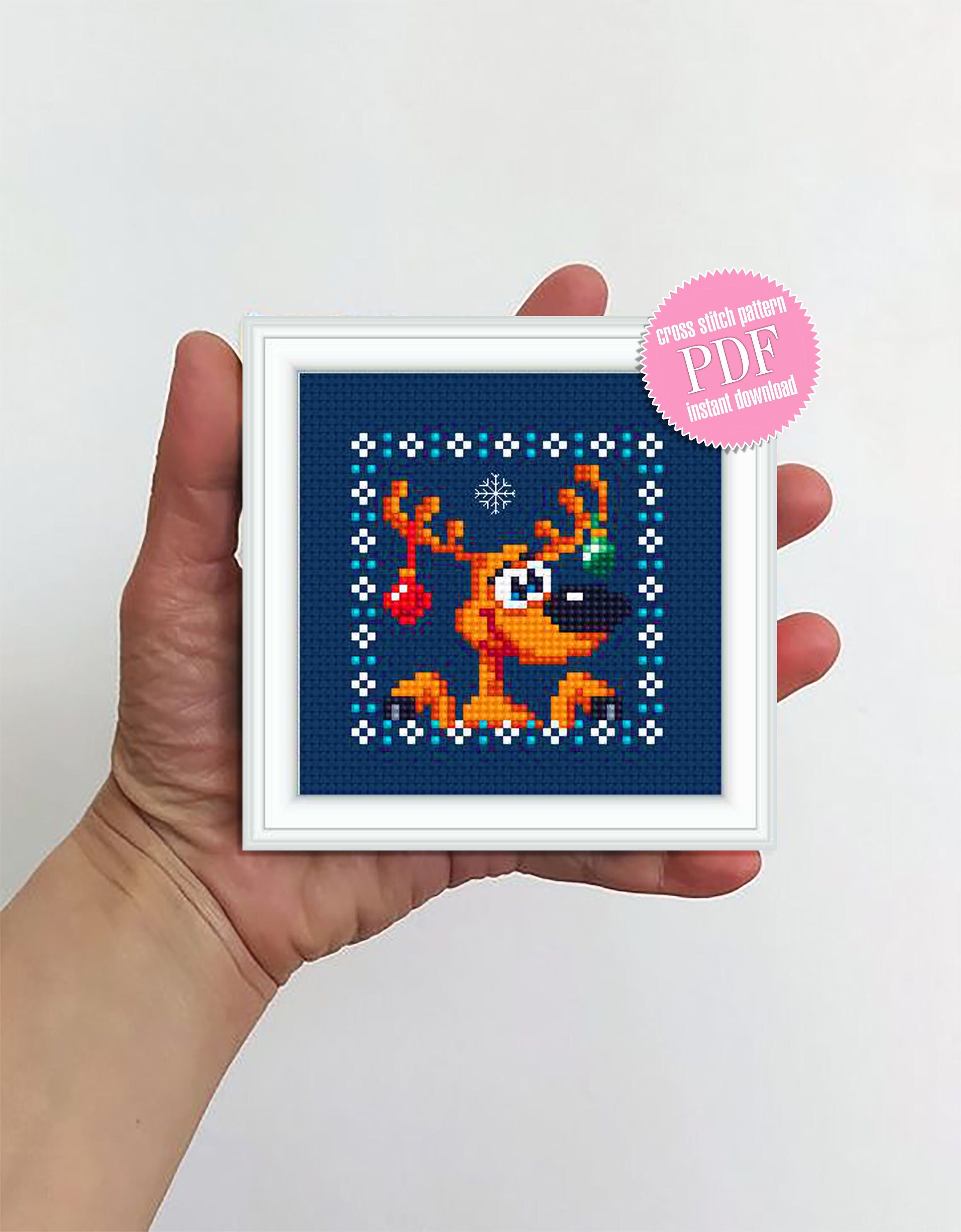 Tiny Christmas Cross Stitch Pattern Download PDF Cute Christmas ...