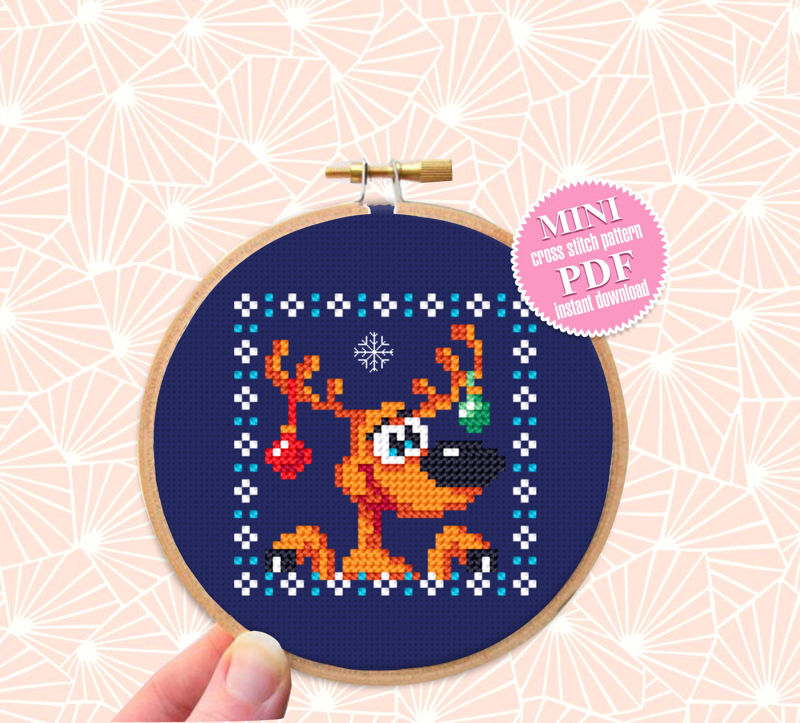 Tiny Christmas Cross Stitch Pattern Download PDF Cute Christmas ...
