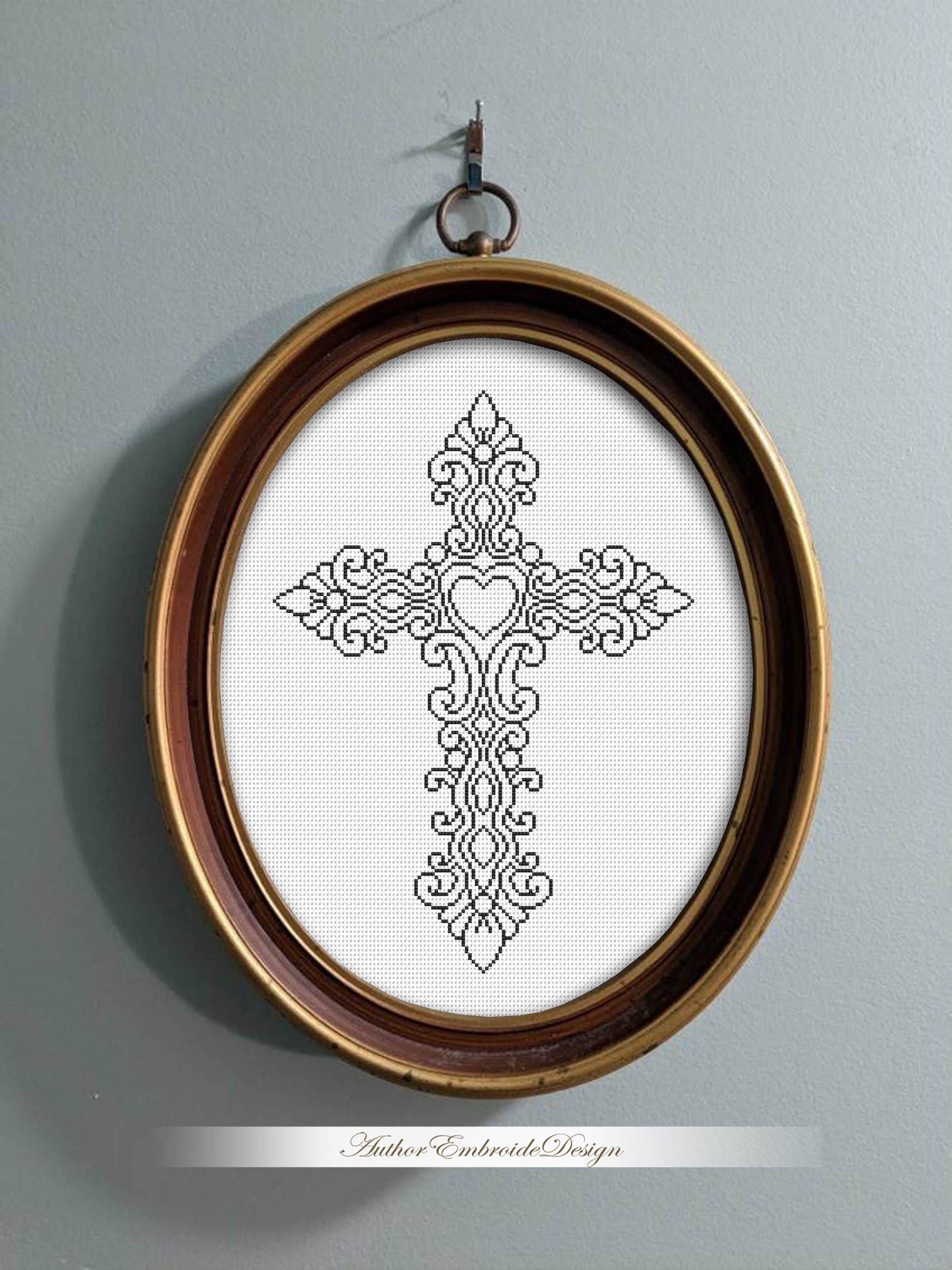 Victorian Cross Pattern Gothic Victorian Cross - Cross Stitch Pattern PDF Instant Download ...
