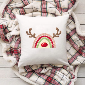 Christmas Rainbow Reindeer Cross Stitch Pattern PDF Download - Etsy