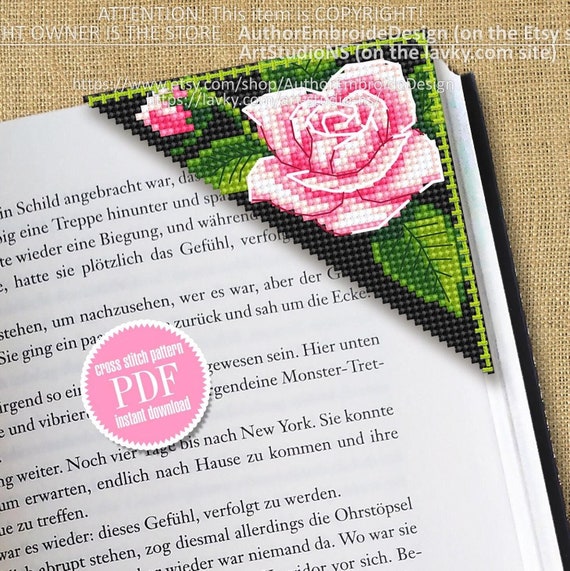 ORIGACH Lot De 6 Marque-pages Au Point De Croix Pour Débutants Avec Dos En Feutre Et Instructions (français Non Garanti) Pour Adultes, Amateurs De Livres