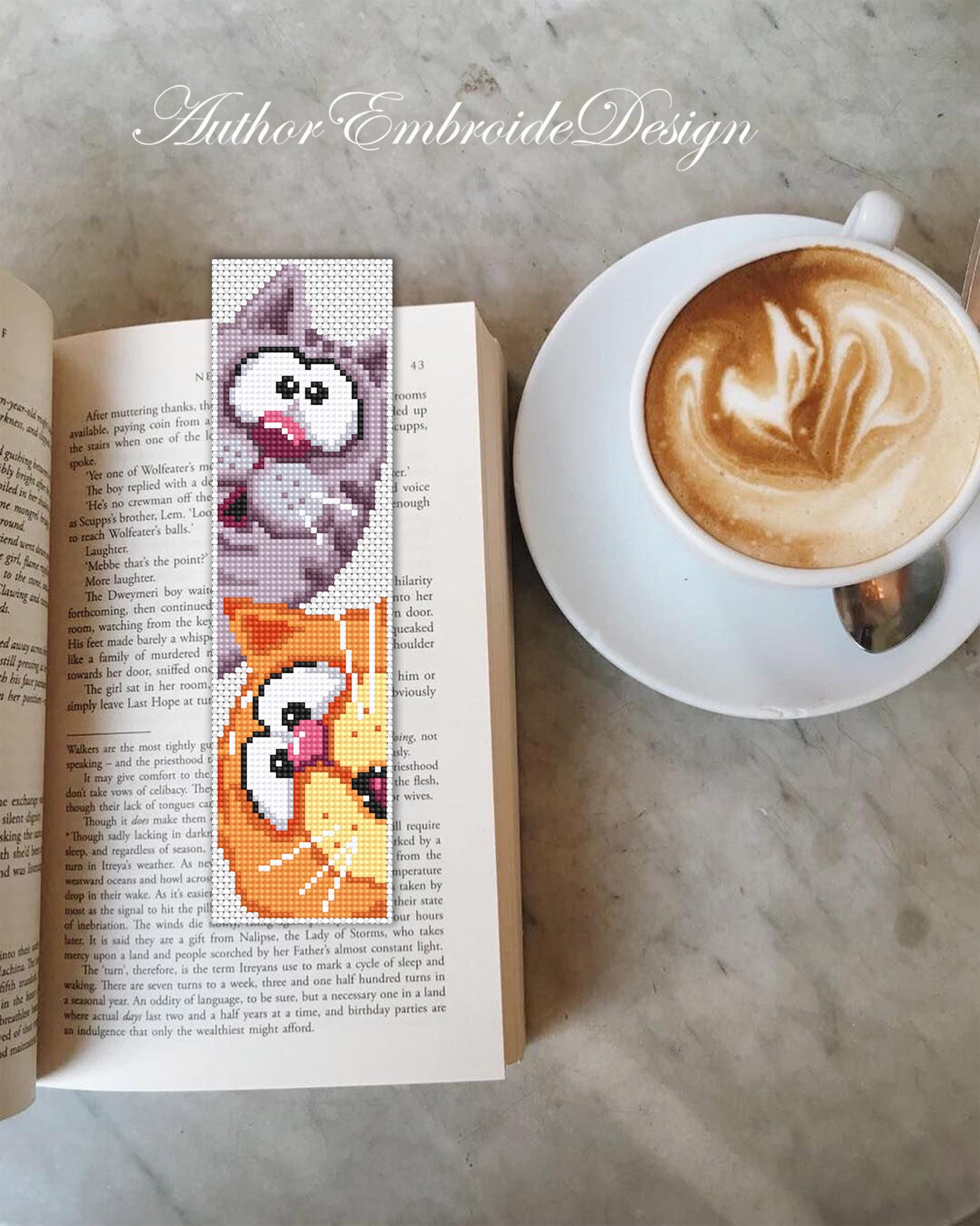Cat Bookmark Cross Stitch Pattern PDF Download Funny Cats Cross Stitch ...