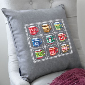 Funny Coffee Mug Cross Stitch Pattern PDF Christmas Mugs Cross Stitch ...