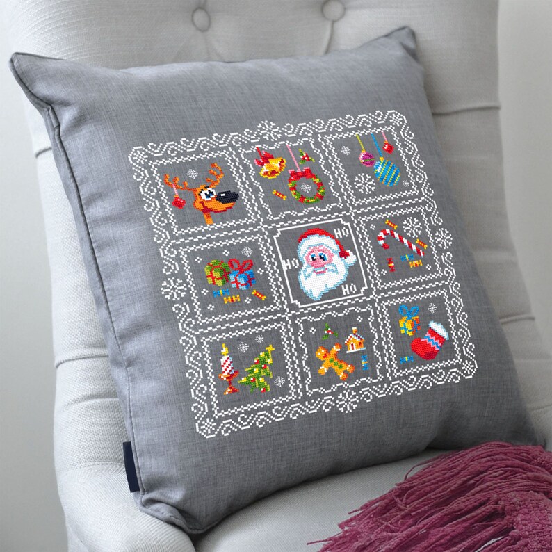 Christmas Sampler Cross Stitch Pattern Download PDF Christmas Pattern ...
