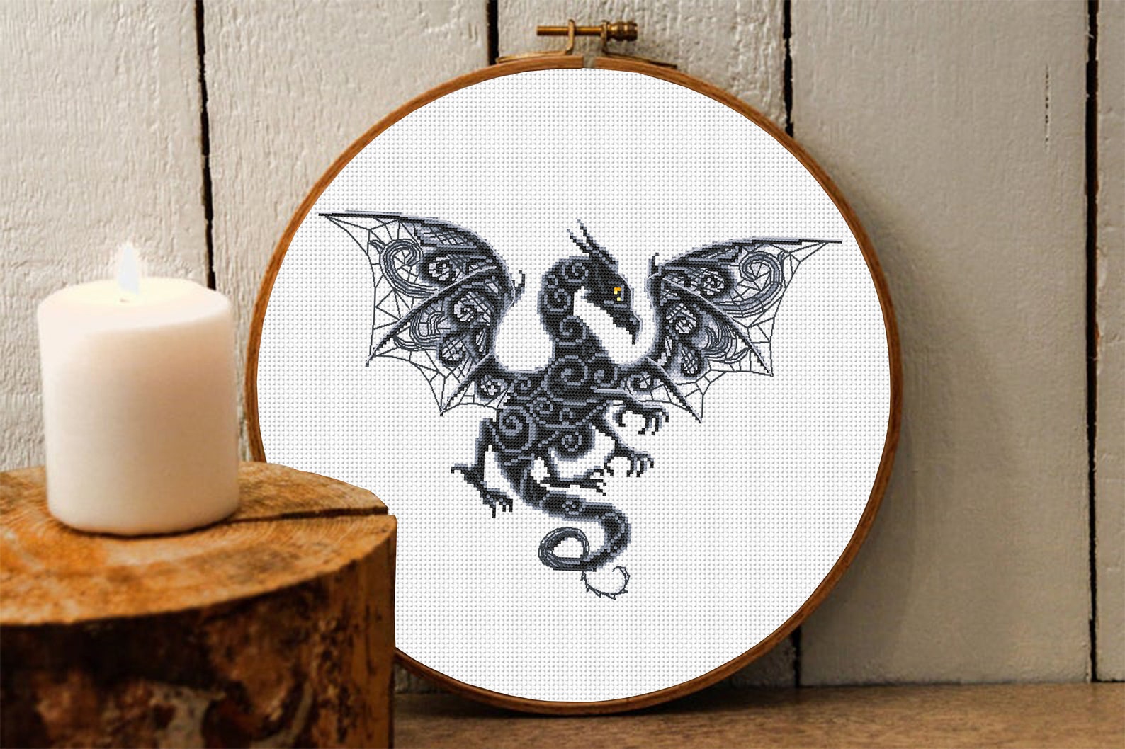 Dragon Cross Stitch Pattern Download PDF Fantasy Animal Cross Stitch ...
