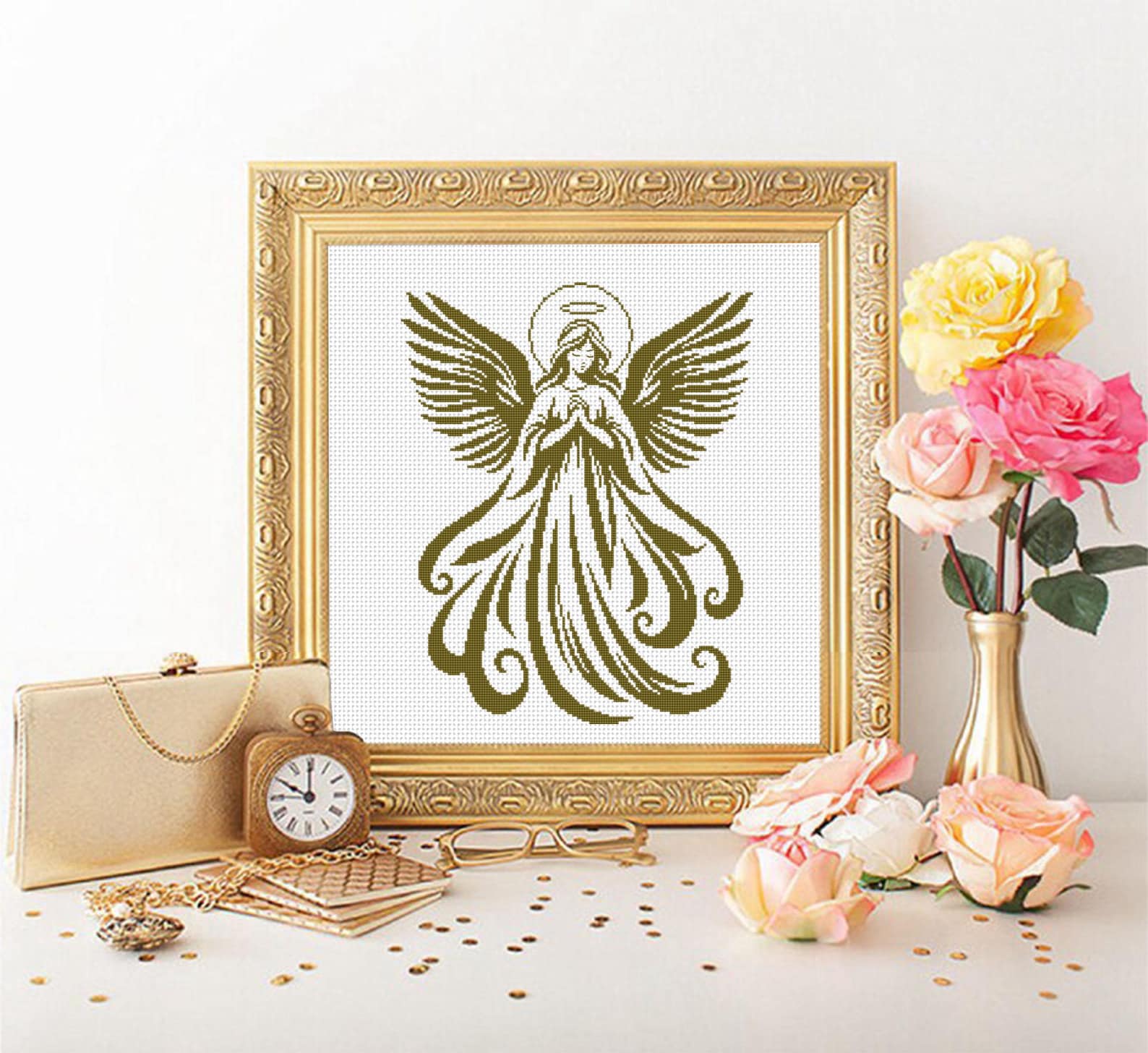 guardian-angel-cross-stitch-pattern-pdf-download-angel-silhouette-cross
