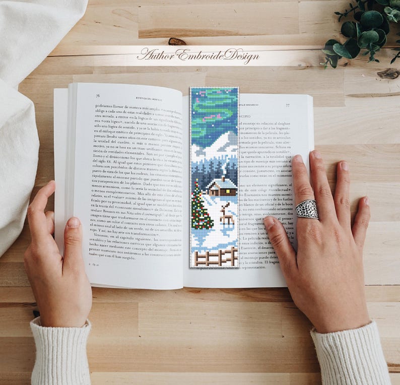 Christmas Bookmark Cross Stitch Pattern PDF Instant Download Winter ...
