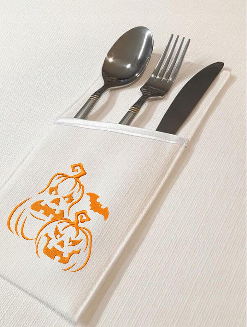 Halloween Pumpkin Machine Embroidery Pattern 5 Size Halloween