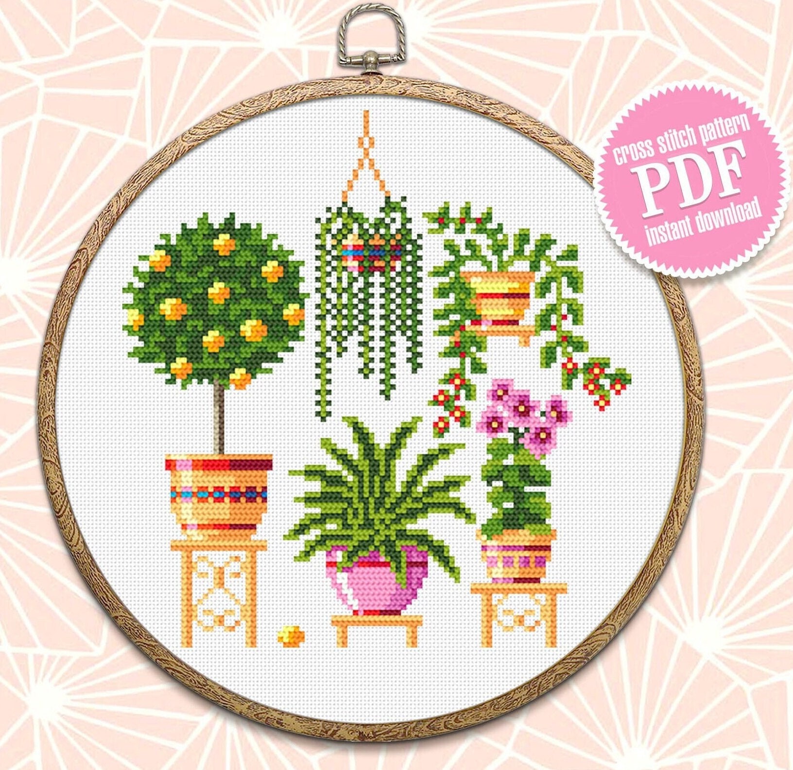 Kit Broderie Point De Croix Débutant - 3 Motifs Fleurs Et Oiseaux - Avec Cerceau, Fils, Aiguilles - Activité Créative Adulte