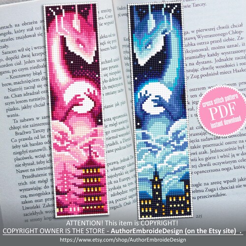 Forest Dragon Cross Stitch Pattern Fantasy PDF Pattern Etsy