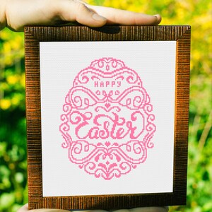Easter Egg Cross Stitch Pattern PDF Happy Easter Cross Stitch Download ...