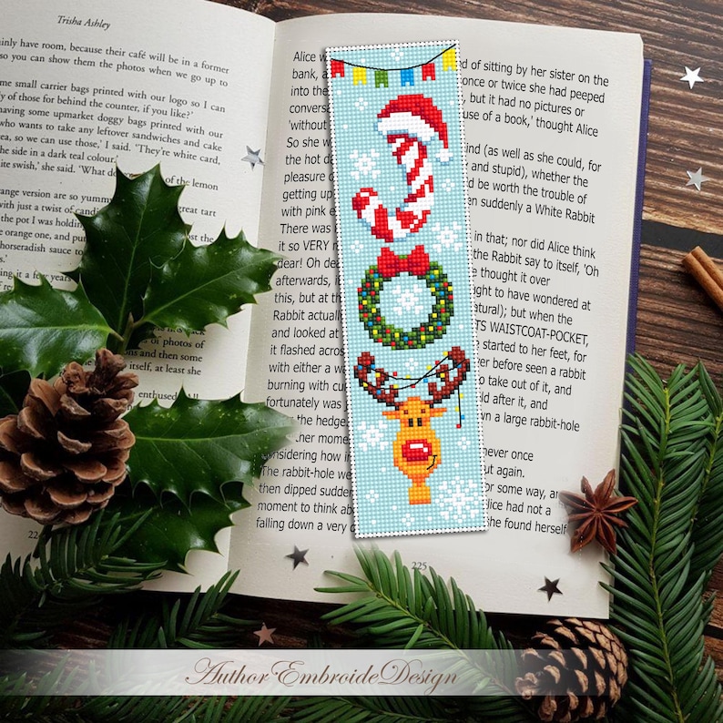 Christmas Bookmark Cross Stitch Pattern PDF Download Joy Cross Stitch ...