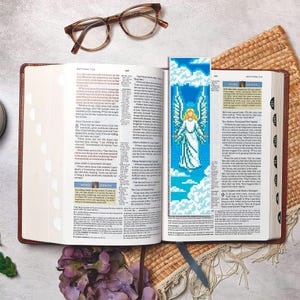 Angel Bookmark Cross Stitch Pattern PDF Download Guardian Angel Cross angel-bookmark-cross-stitch-pattern-pdf-download-guardian-angel-cross