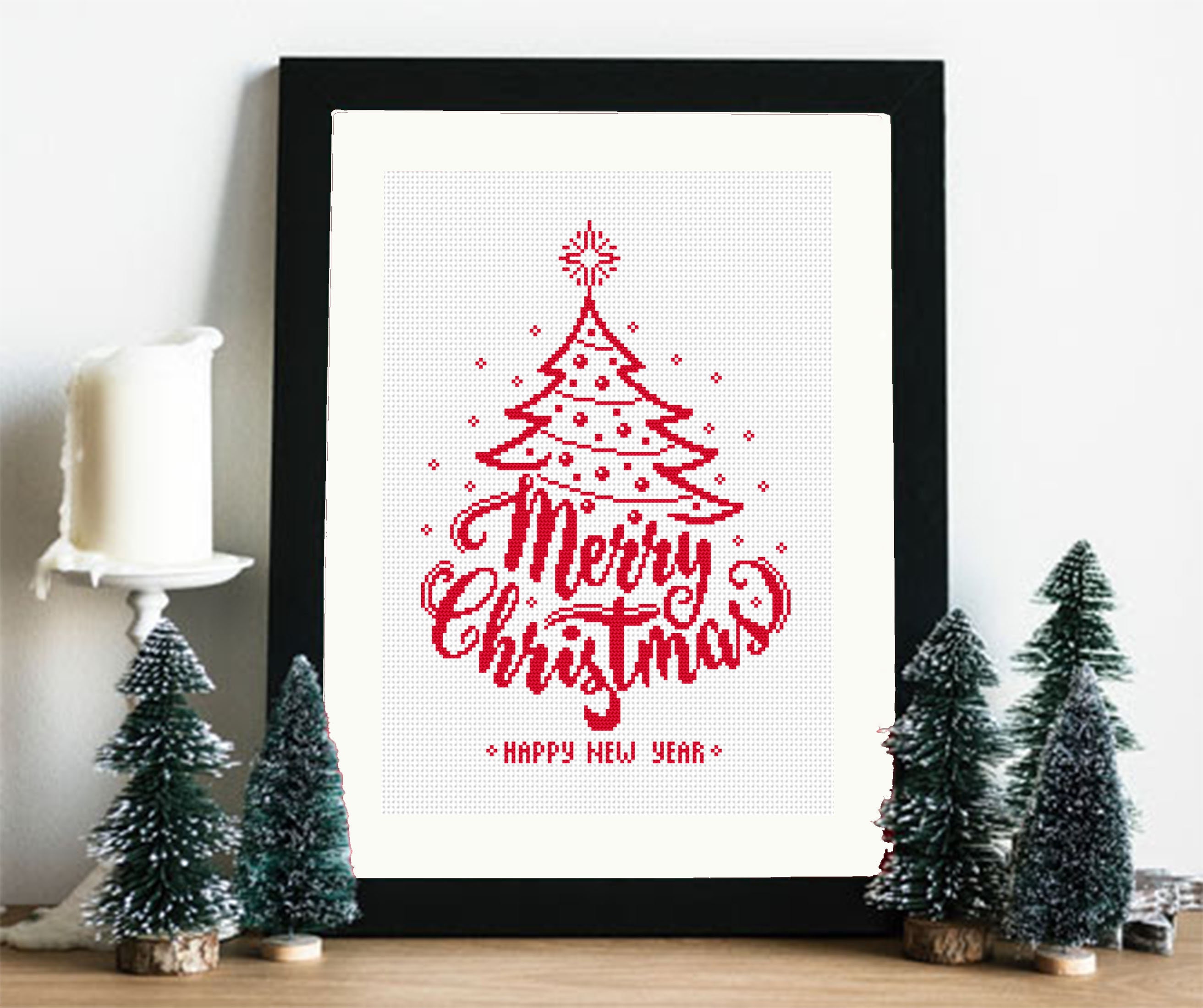 Design Works Kreuzstich-Set 'Weihnachtsbaum-Dekoration' – 6 Motive Für Festlichen Stichspaß
