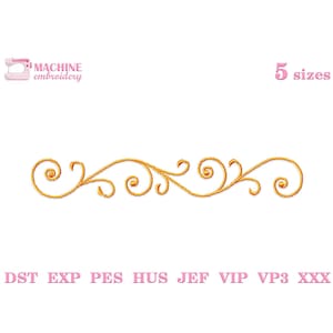 Scroll border embroidery designs Machine embroidery pattern 5 size, Embroidery files monogram frame, Vintage elegant decor #R26
