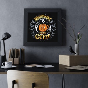 Nightmare Before Coffee Cross Stitch Pattern Download PDF, Halloween ...